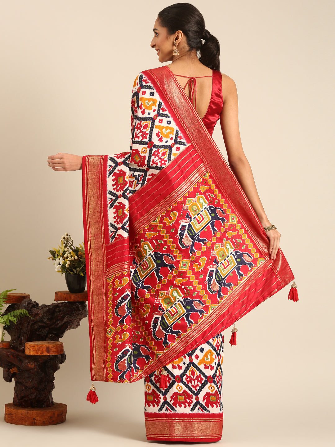 Rangrekha - Multi Colour Printed Soft Silk Saree