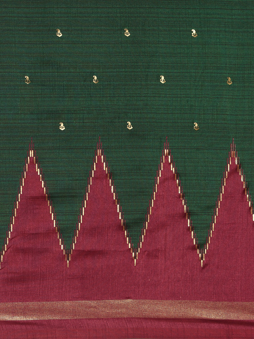 Tanta - Green Printed Soft Silk Saree