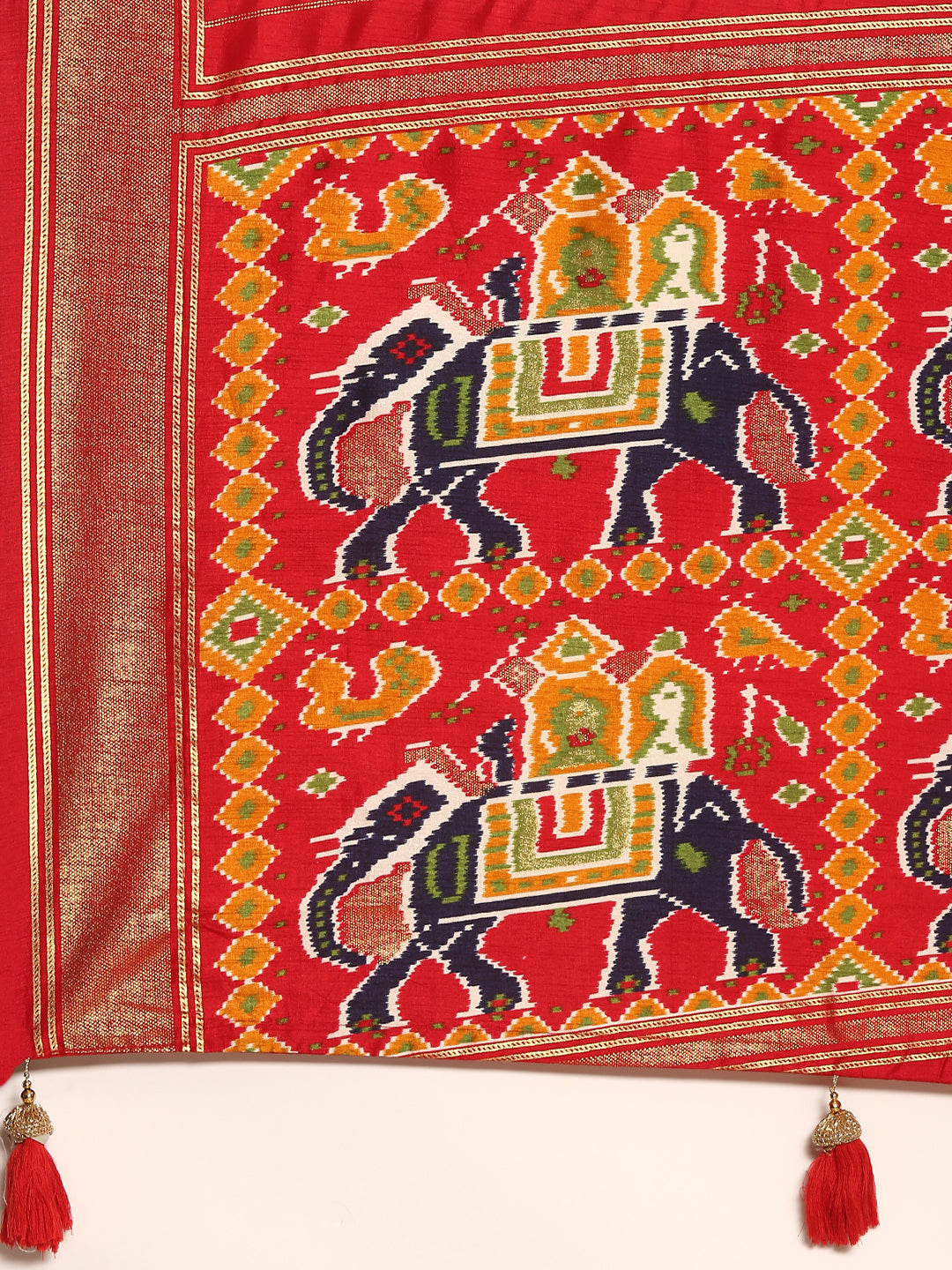 Rangrekha - Multi Colour Printed Soft Silk Saree
