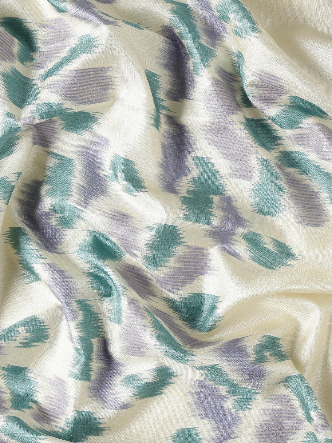 Tanta–White Printed Soft Silk Saree