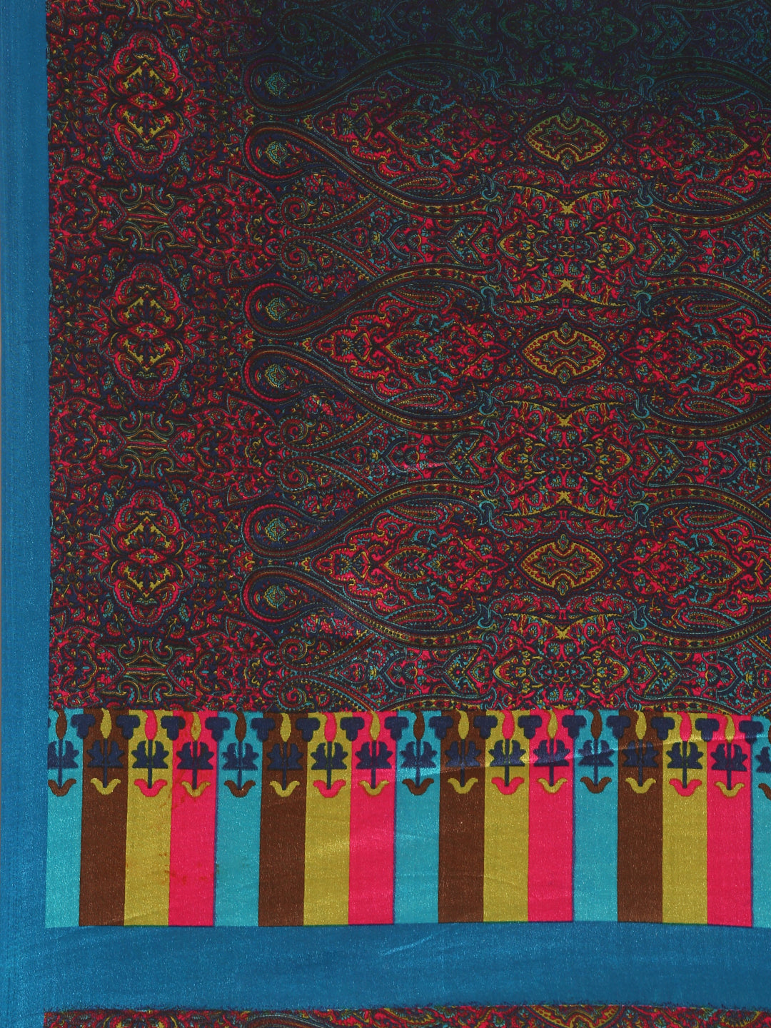 Chitrika - Blue Printed Crepe Silk Saree