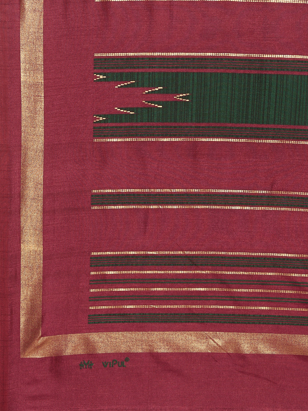 Tanta - Green Printed Soft Silk Saree