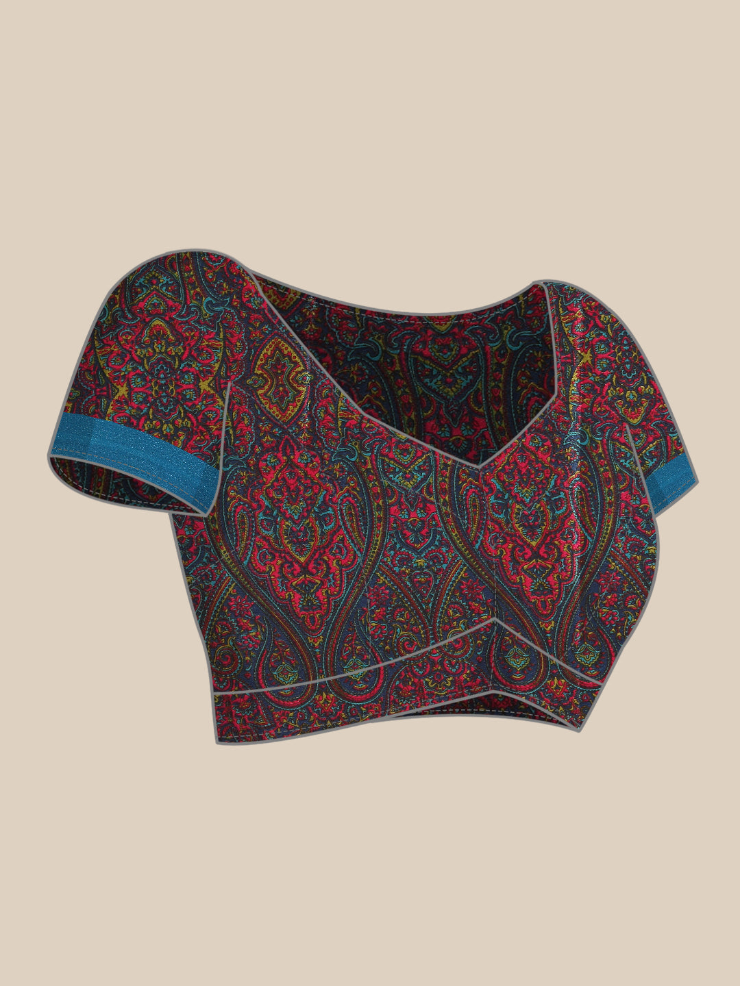 Chitrika - Blue Printed Crepe Silk Saree