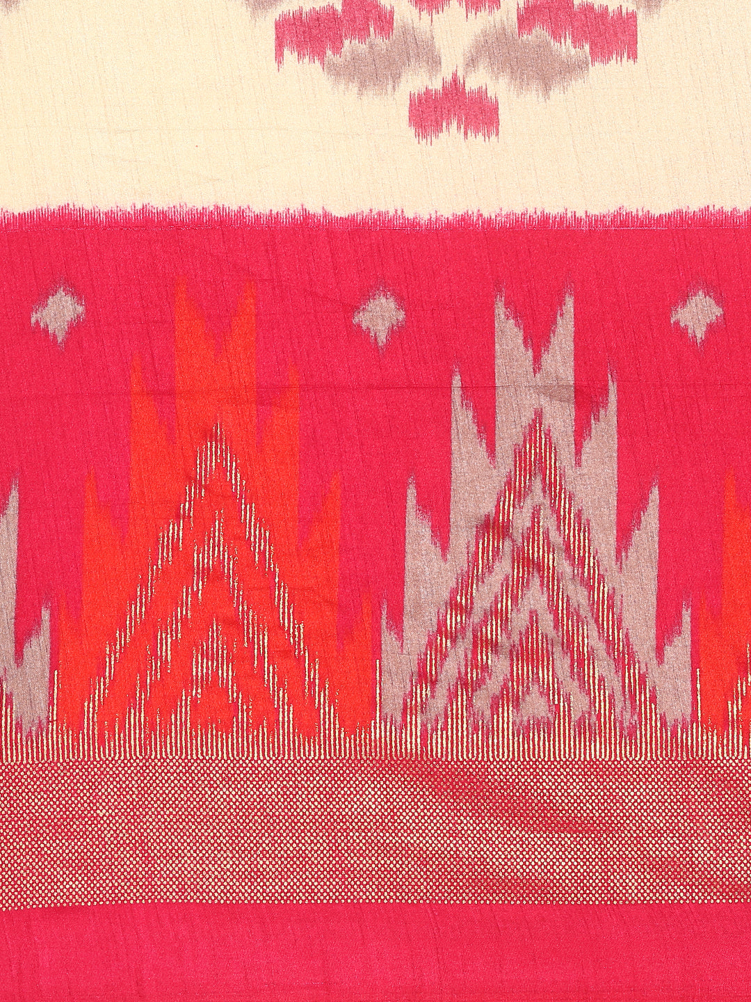 Tanta - Rani Pink Printed Soft Silk Saree