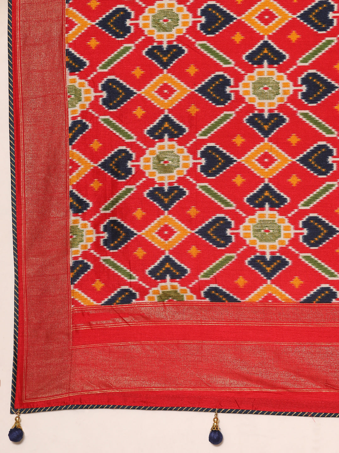 Rangrekha–White Printed Soft Silk Saree