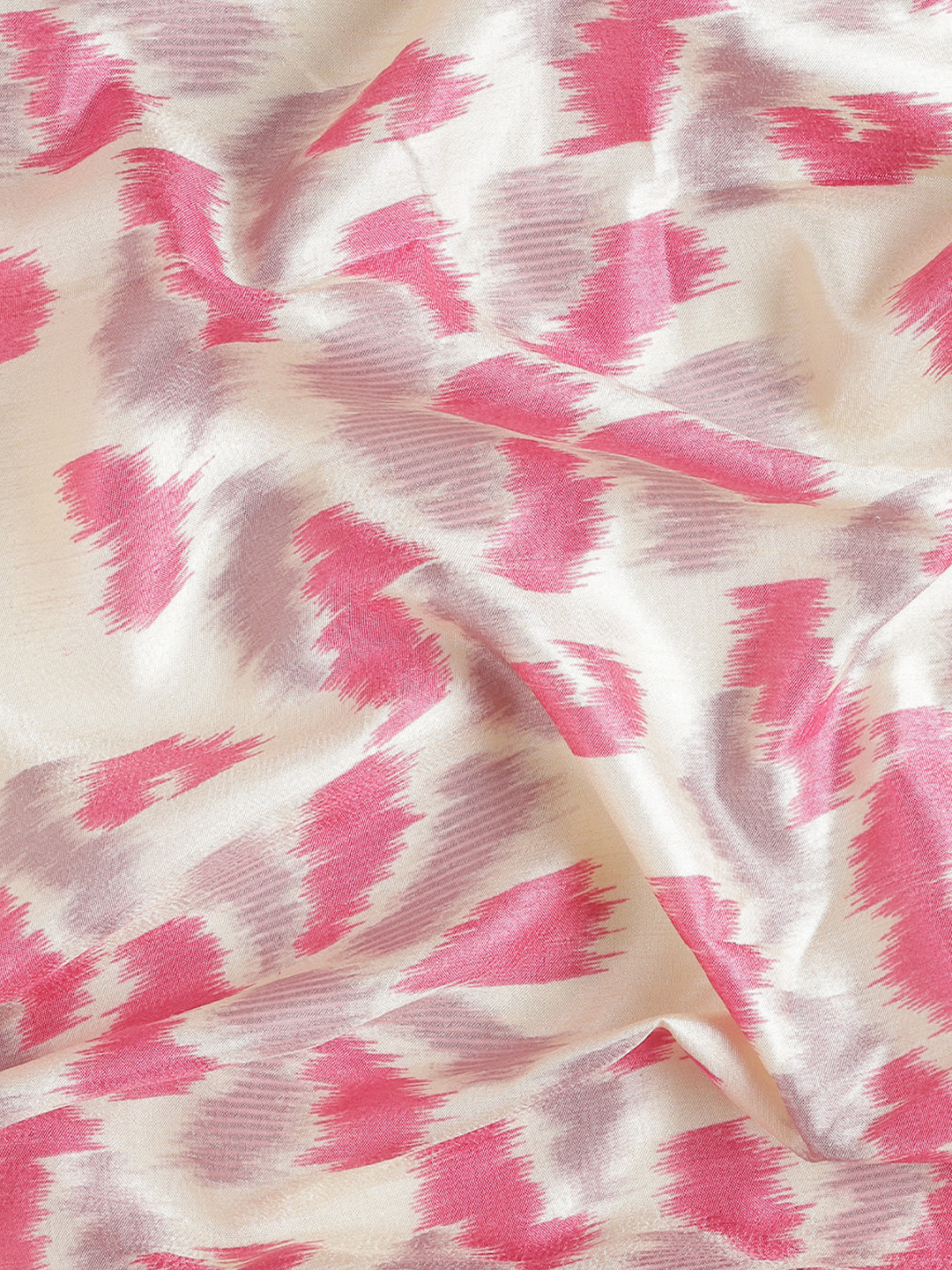 Tanta - Rani Pink Printed Soft Silk Saree